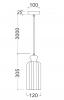 SINO Brass Ellipse Clear Glass Shade Pendant Light